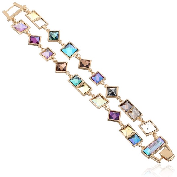 Kensie Jewelry - Kensie Naughty and Nice Pyramid Flex Bracelet
